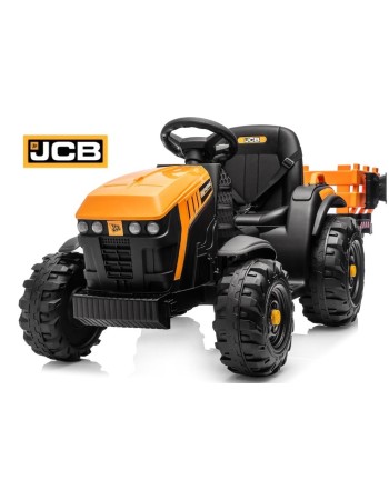 Ηλεκτροκίνητο παιδικό τρακτέρ με τρέιλερ Licensed JCB 12V ηλικίας 3-8 ετών