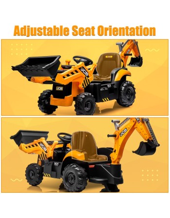 Ηλεκτροκίνητη παιδική μπουλντόζα - εκσκαφέας Licensed JCB 12V ηλικίας 3-7 ετών