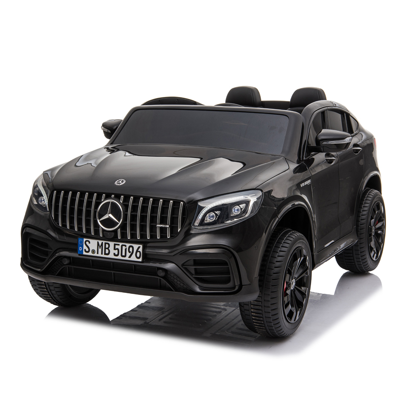 Ηλεκτροκίνητο Παιδικό Αυτοκίνητο Licensed Mercedes Benz GLC63C 12V Μαύρο με Δερμάτινα Καθίσματα και Ελαστικά τύπου Αυτοκινήτου 