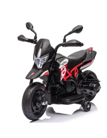 Ηλεκτροκίνητη παιδική μηχανή Licensed Aprilia Dorsoduro 900 6V σε Μαύρο - Κόκκινο Χρώμα 