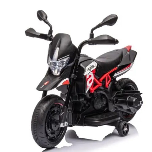 Ηλεκτροκίνητη παιδική μηχανή Licensed Aprilia Dorsoduro 900 6V σε Μαύρο - Κόκκινο Χρώμα 