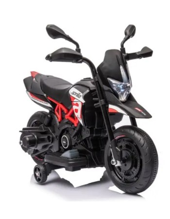 Ηλεκτροκίνητη παιδική μηχανή Licensed Aprilia Dorsoduro 900 6V σε Μαύρο - Κόκκινο Χρώμα 