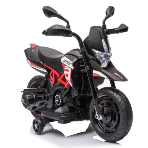 Ηλεκτροκίνητη παιδική μηχανή Licensed Aprilia Dorsoduro 900 6V σε Μαύρο - Κόκκινο Χρώμα 