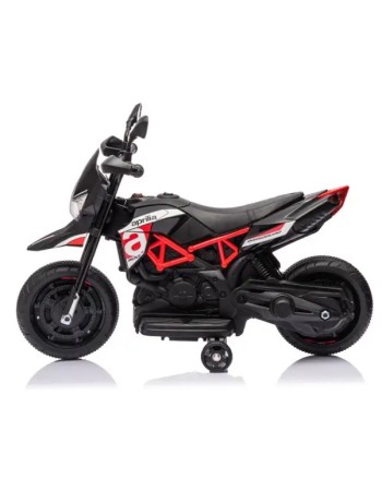 Ηλεκτροκίνητη παιδική μηχανή Licensed Aprilia Dorsoduro 900 6V σε Μαύρο - Κόκκινο Χρώμα 