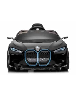 Ηλεκτροκίνητο παιδικό αυτοκίνητο Licensed BMW I4 12V με δερμάτινα καθίσματα και ελαστικά αυτοκινήτου μαύρο
