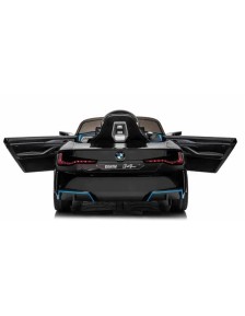 Ηλεκτροκίνητο παιδικό αυτοκίνητο Licensed BMW I4 12V με δερμάτινα καθίσματα και ελαστικά αυτοκινήτου μαύρο