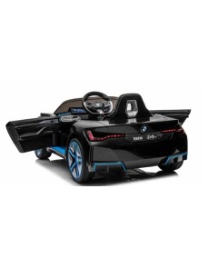Ηλεκτροκίνητο παιδικό αυτοκίνητο Licensed BMW I4 12V με δερμάτινα καθίσματα και ελαστικά αυτοκινήτου μαύρο