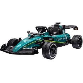 Ηλεκτροκίνητη Παιδική Formula Licensed Aston Martin 24V με δερμάτινο κάθισμα και ελαστικά τύπου αυτοκινήτου