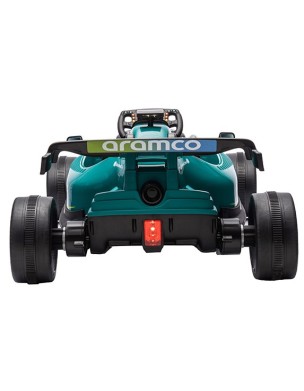 Ηλεκτροκίνητη Παιδική Formula Licensed Aston Martin 24V με δερμάτινο κάθισμα και ελαστικά τύπου αυτοκινήτου