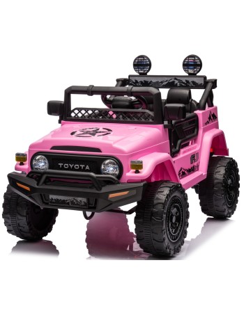 Ηλεκτροκίνητο Παιδικό Αυτοκίνητο Licensed Toyota FJ Cruiser 12v σε Ροζ