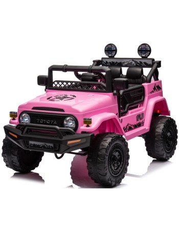 Ηλεκτροκίνητο Παιδικό Αυτοκίνητο Licensed Toyota FJ Cruiser 12v σε Ροζ