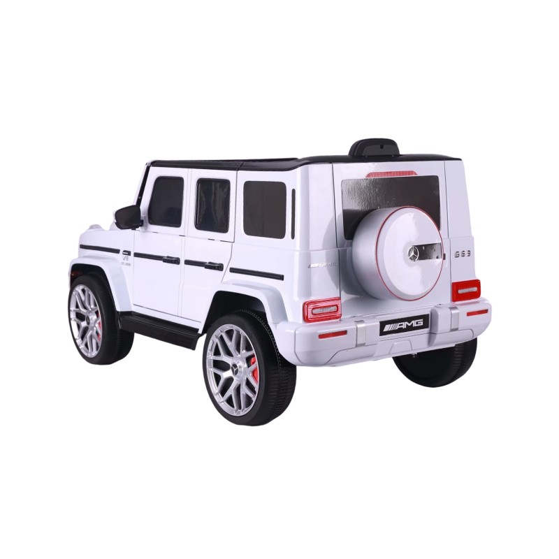 Ηλεκτροκίνητο παιδικό αυτοκίνητο Licensed Mercedes G63 12V λευκό
