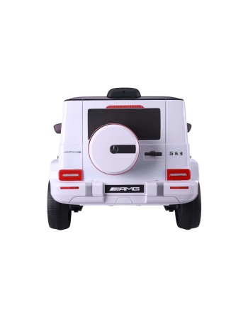 Ηλεκτροκίνητο παιδικό αυτοκίνητο Licensed Mercedes G63 12V λευκό