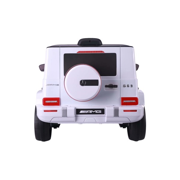 Ηλεκτροκίνητο παιδικό αυτοκίνητο Licensed Mercedes G63 12V λευκό