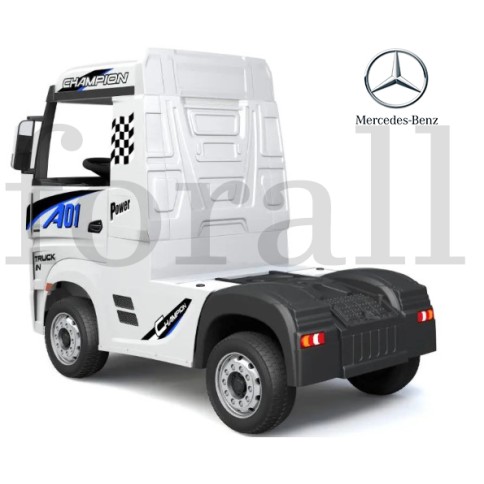 Ηλεκτροκίνητο Παιδικό Φορτηγό Mercedes Benz Actros Licensed 12V με Δερμάτινο Κάθισμα και Λάστιχα Τύπου Αυτοκινήτου Λευκό Ηλεκτροκίνητο Παιδικό Φορτηγό Mercedes Benz Actros Licensed 12V με Δερμάτινο Κάθισμα και Λάστιχα Τύπου Αυτοκινήτου Λευκό