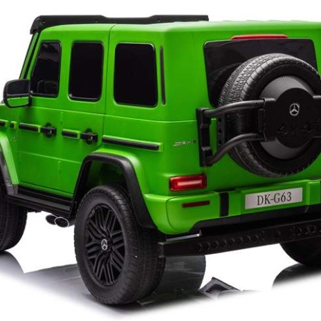 Ηλεκτροκίνητο Παιδικό αυτοκίνητο Διθέσιο Licensed Mercedes AMG G63 24V με 4 μοτέρ δερμάτινα καθίσματα και ελαστικά τύπου αυτοκινήτου και λογότυπο AMG στο άνοιγμα της πόρτας σε πράσινο ματ Ηλεκτροκίνητο Παιδικό αυτοκίνητο Διθέσιο Licensed Mercedes AMG G63 24V με 4 μοτέρ δερμάτινα καθίσματα και ελαστικά τύπου αυτοκινήτου και λογότυπο AMG στο άνοιγμα της πόρτας σε πράσινο ματ