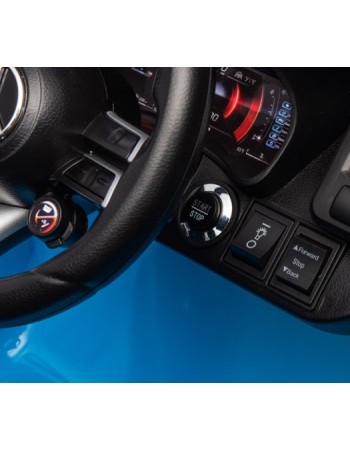 Ηλεκτροκίνητο Παιδικό αυτοκίνητο Licensed Mercedes AMG SL63 12V με δερμάτινα καθίσματα και ελαστικά τύπου αυτοκινήτου σε μπλε