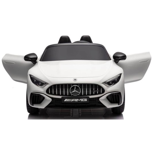 Ηλεκτροκίνητο Παιδικό αυτοκίνητο Licensed Mercedes AMG SL63 12V με δερμάτινα καθίσματα και ελαστικά τύπου αυτοκινήτου σε Λευκό Ηλεκτροκίνητο Παιδικό αυτοκίνητο Licensed Mercedes AMG SL63 12V με δερμάτινα καθίσματα και ελαστικά τύπου αυτοκινήτου σε Λευκό