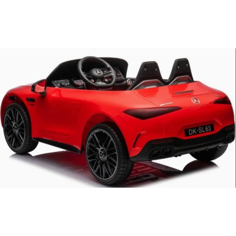 Ηλεκτροκίνητο Παιδικό αυτοκίνητο Licensed Mercedes AMG SL63 12V με δερμάτινα καθίσματα και ελαστικά τύπου αυτοκινήτου σε Κόκκινο Ηλεκτροκίνητο Παιδικό αυτοκίνητο Licensed Mercedes AMG SL63 12V με δερμάτινα καθίσματα και ελαστικά τύπου αυτοκινήτου σε Κόκκινο