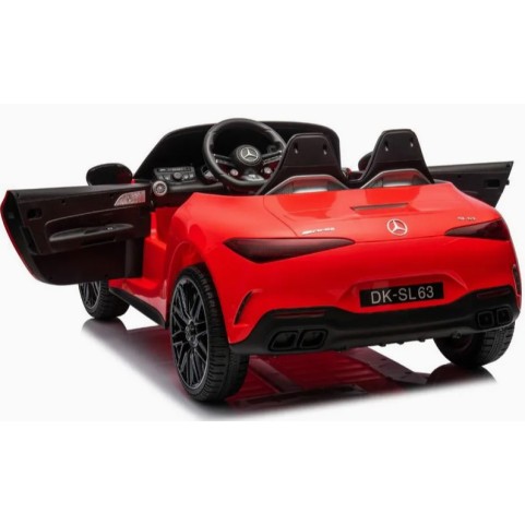 Ηλεκτροκίνητο Παιδικό αυτοκίνητο Licensed Mercedes AMG SL63 12V με δερμάτινα καθίσματα και ελαστικά τύπου αυτοκινήτου σε Κόκκινο Ηλεκτροκίνητο Παιδικό αυτοκίνητο Licensed Mercedes AMG SL63 12V με δερμάτινα καθίσματα και ελαστικά τύπου αυτοκινήτου σε Κόκκινο