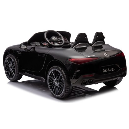 Ηλεκτροκίνητο Παιδικό αυτοκίνητο Licensed Mercedes AMG SL63 12V με δερμάτινα καθίσματα και ελαστικά τύπου αυτοκινήτου σε Μαύρο Ηλεκτροκίνητο Παιδικό αυτοκίνητο Licensed Mercedes AMG SL63 12V με δερμάτινα καθίσματα και ελαστικά τύπου αυτοκινήτου σε Μαύρο