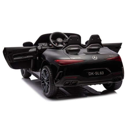 Ηλεκτροκίνητο Παιδικό αυτοκίνητο Licensed Mercedes AMG SL63 12V με δερμάτινα καθίσματα και ελαστικά τύπου αυτοκινήτου σε Μαύρο Ηλεκτροκίνητο Παιδικό αυτοκίνητο Licensed Mercedes AMG SL63 12V με δερμάτινα καθίσματα και ελαστικά τύπου αυτοκινήτου σε Μαύρο