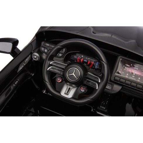 Ηλεκτροκίνητο Παιδικό αυτοκίνητο Licensed Mercedes AMG SL63 12V με δερμάτινα καθίσματα και ελαστικά τύπου αυτοκινήτου σε Μαύρο Ηλεκτροκίνητο Παιδικό αυτοκίνητο Licensed Mercedes AMG SL63 12V με δερμάτινα καθίσματα και ελαστικά τύπου αυτοκινήτου σε Μαύρο