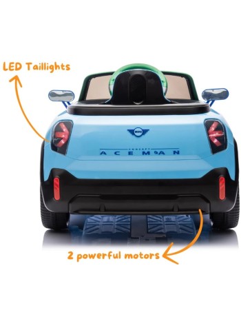 Kid Electric Car Licensed Mini concept Aceman 12v in blue color