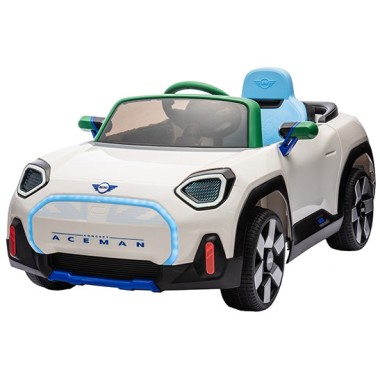 Kid Electric Car Licensed Mini concept Aceman 12v in white color
