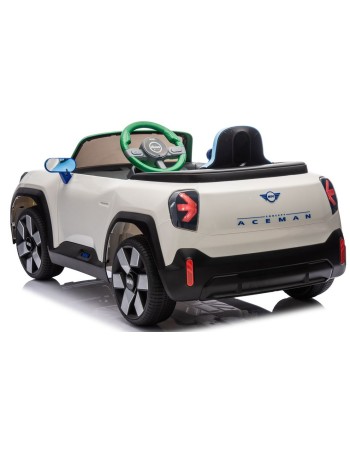 Kid Electric Car Licensed Mini concept Aceman 12v in white color