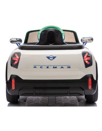 Kid Electric Car Licensed Mini concept Aceman 12v in white color