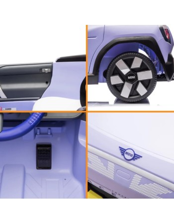 Kid Electric Car Licensed Mini concept Aceman 12v in purple color