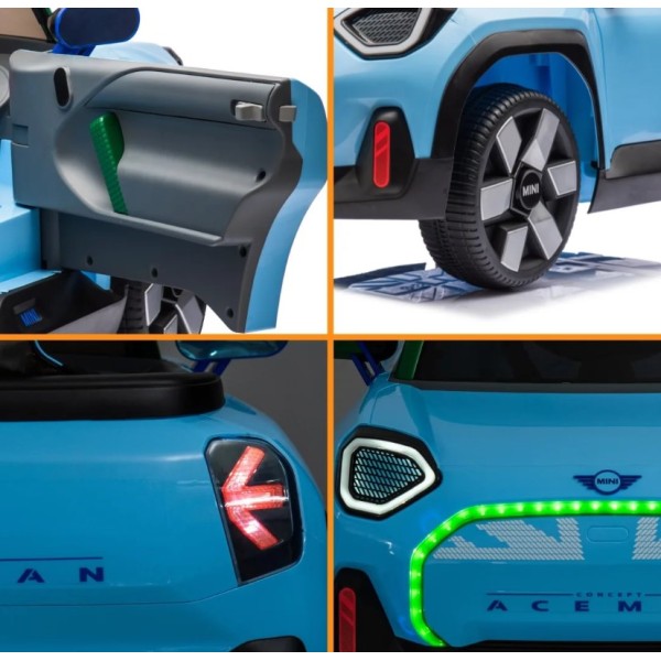 Ηλεκτροκίνητο Παιδικό Αυτοκίνητο Licensed Mini concept Aceman 12V σε μπλε Ηλεκτροκίνητο Παιδικό Αυτοκίνητο Licensed Mini concept Aceman 12V σε μπλε