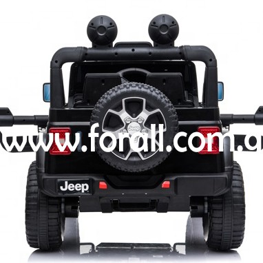 Ηλεκτροκίνητο Παιδικό Αυτοκίνητο Licensed Wrangler Rubicon Διθέσιο 12v Μαύρο  Ηλεκτροκίνητο Παιδικό Αυτοκίνητο Licensed Wrangler Rubicon Διθέσιο 12v Μαύρο