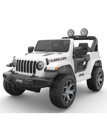 Ηλεκτροκίνητο Παιδικό Αυτοκίνητο Licensed Wrangler Rubicon Διθέσιο 12v Λευκό 