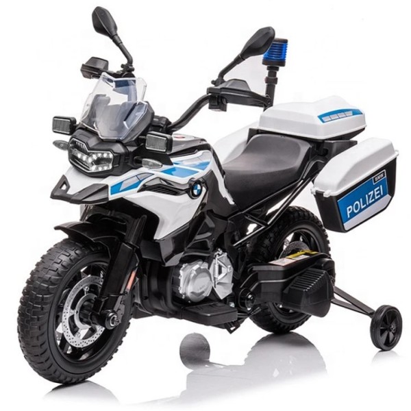 Ηλεκτροκίνητη παιδική μηχανή Διθέσια Licensed BMW F850 GS Police με ελαστικά EVA Λευκή Ηλεκτροκίνητη παιδική μηχανή Διθέσια Licensed BMW F850 GS Police με ελαστικά EVA Λευκή
