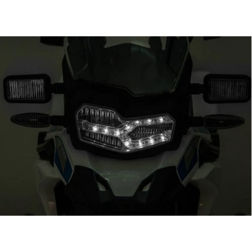 Ηλεκτροκίνητη παιδική μηχανή Διθέσια Licensed BMW F850 GS Police με ελαστικά EVA Λευκή