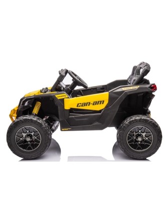 Ηλεκτροκίνητο παιδικό αυτοκίνητο Licensed Can AM Maverick UTV 12V σε κίτρινο