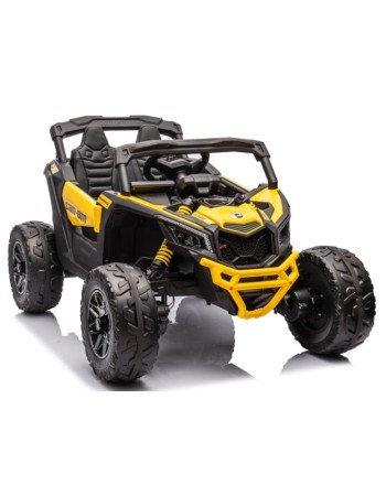 Ηλεκτροκίνητο παιδικό αυτοκίνητο Licensed Can AM Maverick UTV 12V σε κίτρινο