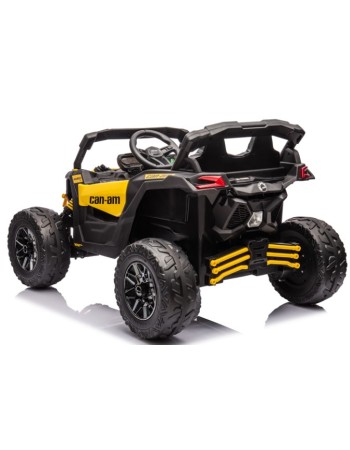 Ηλεκτροκίνητο παιδικό αυτοκίνητο Licensed Can AM Maverick UTV 12V σε κίτρινο