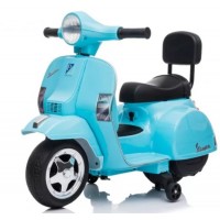 Kid Electric Motorcycle Vespa Licensed PX150 in Blue color 