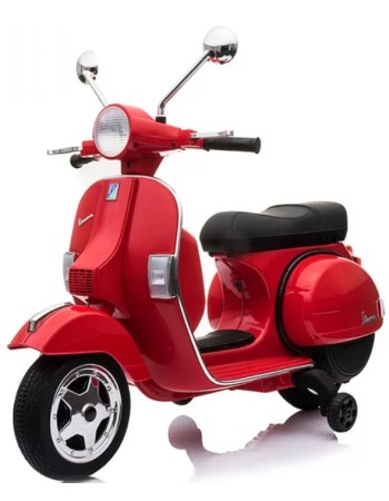 Ηλεκτροκίνητη Παιδική Vespa Licensed Piaggio Vintage 12V Κόκκινη 