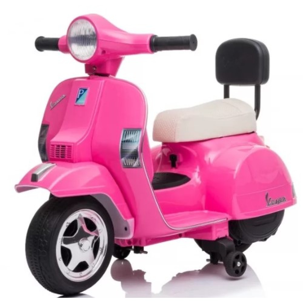 Kid Electric Motorcycle Vespa Licensed PX150 in Pink color 