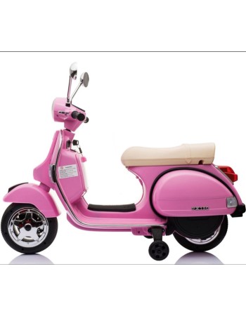 Ηλεκτροκίνητη Παιδική Vespa Licensed Piaggio Vintage 12V Ροζ 