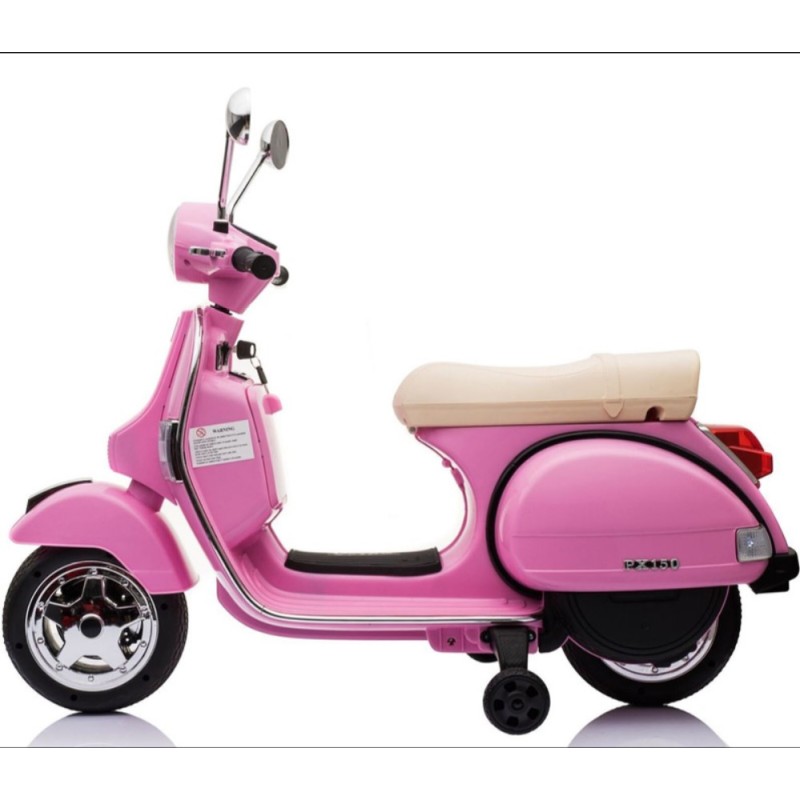 Ηλεκτροκίνητη Παιδική Vespa Licensed Piaggio Vintage 12V Ροζ 