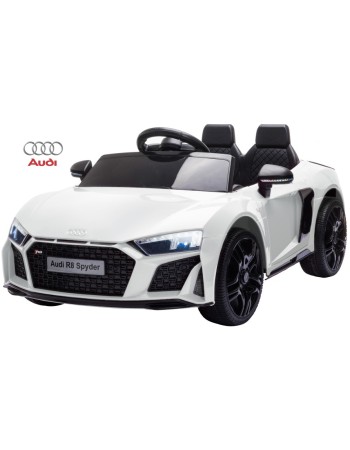 Ηλεκτροκίνητο Παιδικό Αυτοκίνητο Licensed Audi R8 spyder 12V λευκό