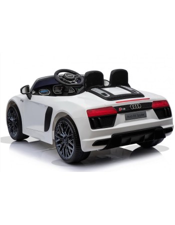 Kid Electric Car Licensed Audi R8 Spyder 12V White Color 