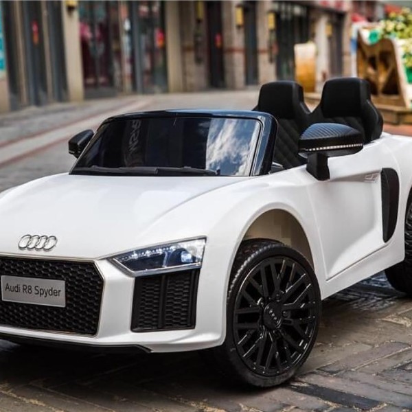 Ηλεκτροκίνητο Παιδικό Αυτοκίνητο Licensed Audi R8 Spyder 12V Λευκό 