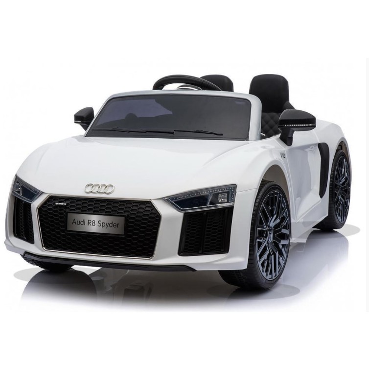 Kid Electric Car Licensed Audi R8 Spyder 12V White Color 