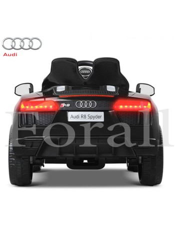 Ηλεκτροκίνητο Παιδικό Αυτοκίνητο Licensed Audi R8 Spyder 12V Μαύρο 